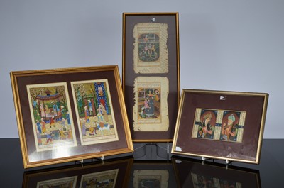 Lot 694 - A mid 20th century Indian gouache painting