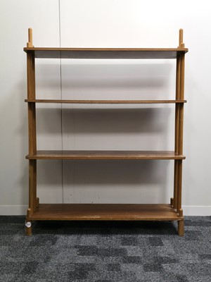 Lot 718 - An Ercol style small bookshelf