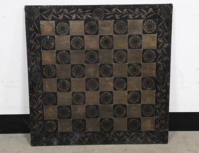 Lot 726 - A vintage Indian chess board
