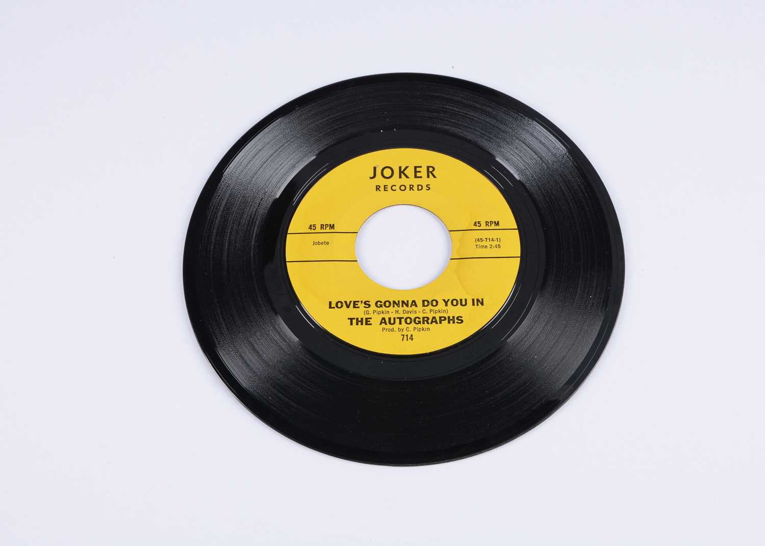 Lot 25 - The Autographs 7" Single