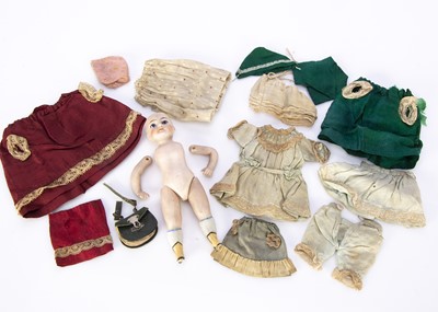 Lot 1181 - A small German all-bisque doll