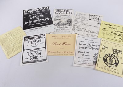 Lot 459 - 1970s Prog Rock Concert / Festival flyers