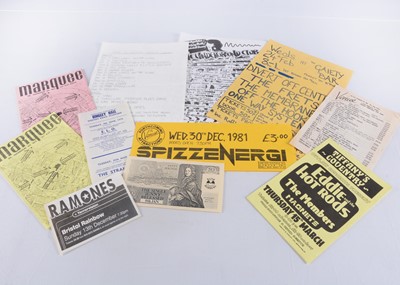 Lot 460 - Punk / New Wave Gig Flyers