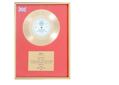 Lot 471 - BPI Gold Disc Award / Jackie Wilson