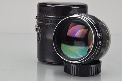 Lot 7 - A Minolta MC Rokkor-PG 58mm f/1.2 Lens