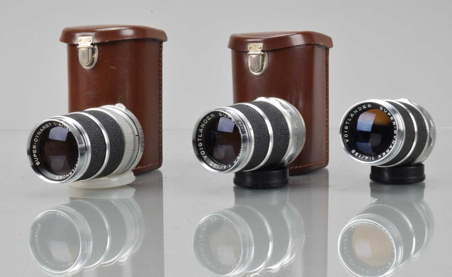 Lot 12 - Three Voigtländer 135mm f/4 Super-Dynarex Lenses