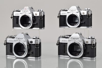 Lot 19 - Four Canon AE-1 SLR Camera Bodies
