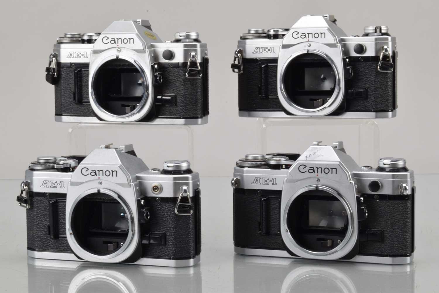 Lot 20 - Four Canon AE-1 SLR Camera Bodies