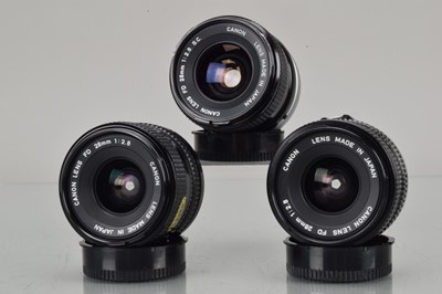 Lot 22 - Three Canon Wide Angle Lenses