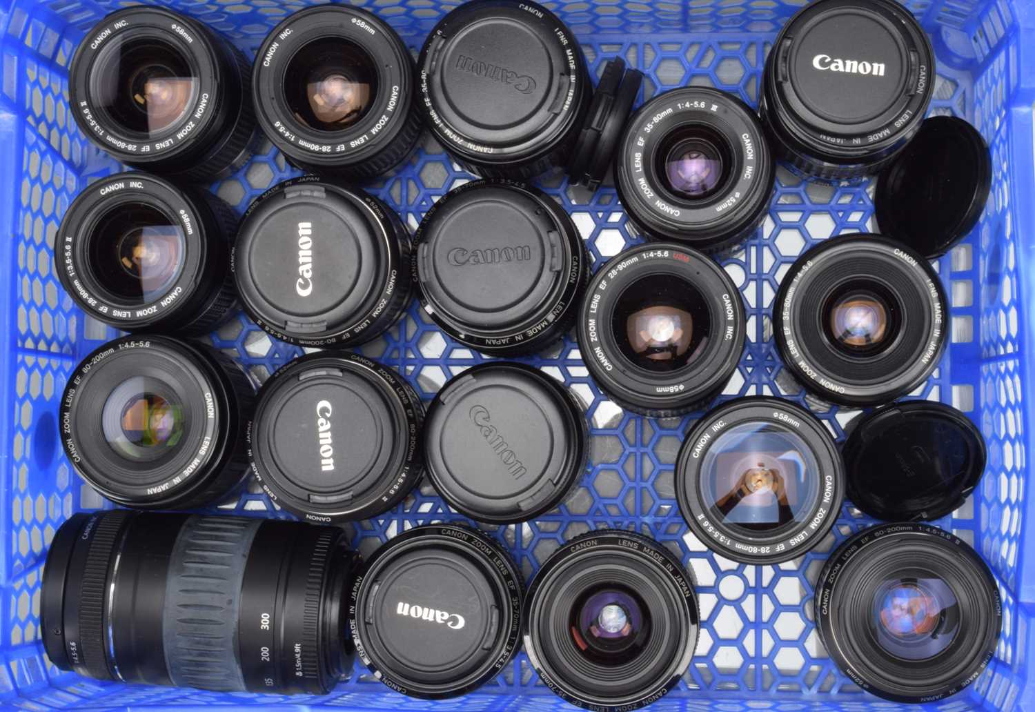 Lot 28 - Seventeen Canon EF Lenses