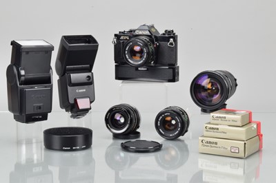 Lot 34 - A Canon AV-1 SLR Camera
