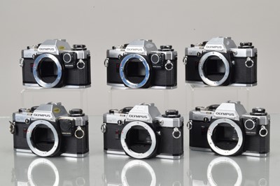 Lot 47 - Six Olympus 0M-10 SLR Camera Bodies