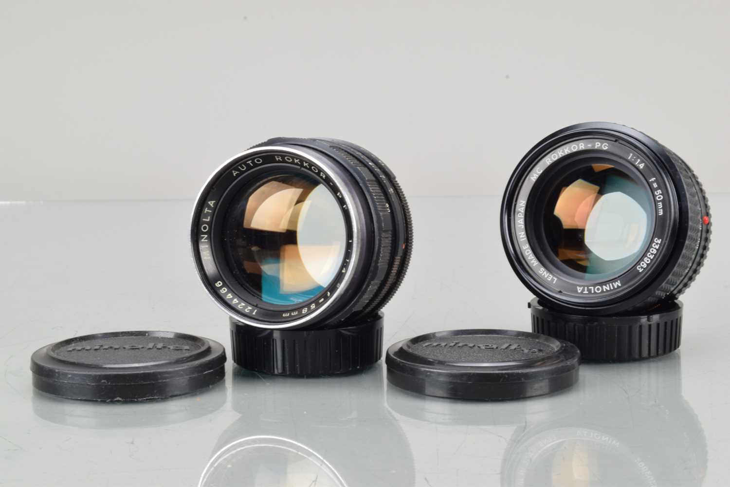 Lot 56 - Two Minolta Prime Lenses
