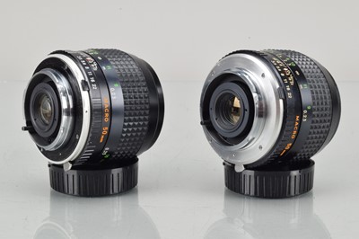 Lot 57 - Two Minolta MC Macro 50mm f/3.5 Lenses