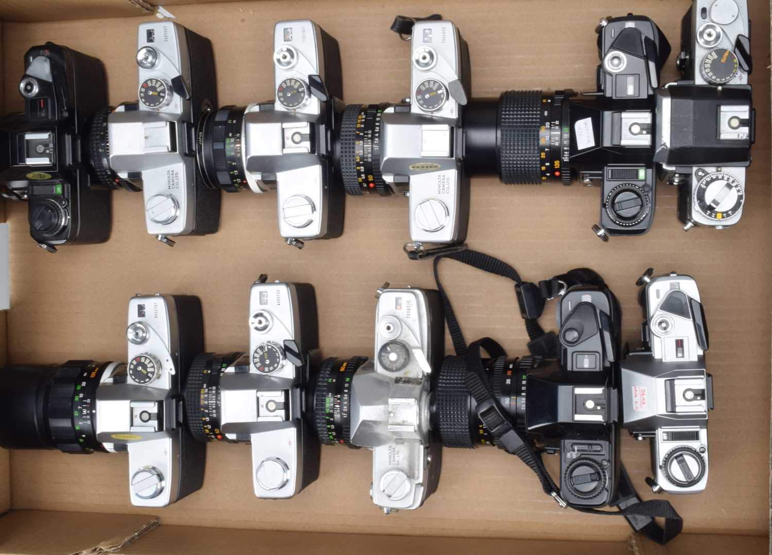Lot 59 - A Tray of Minolta SLR Cameras