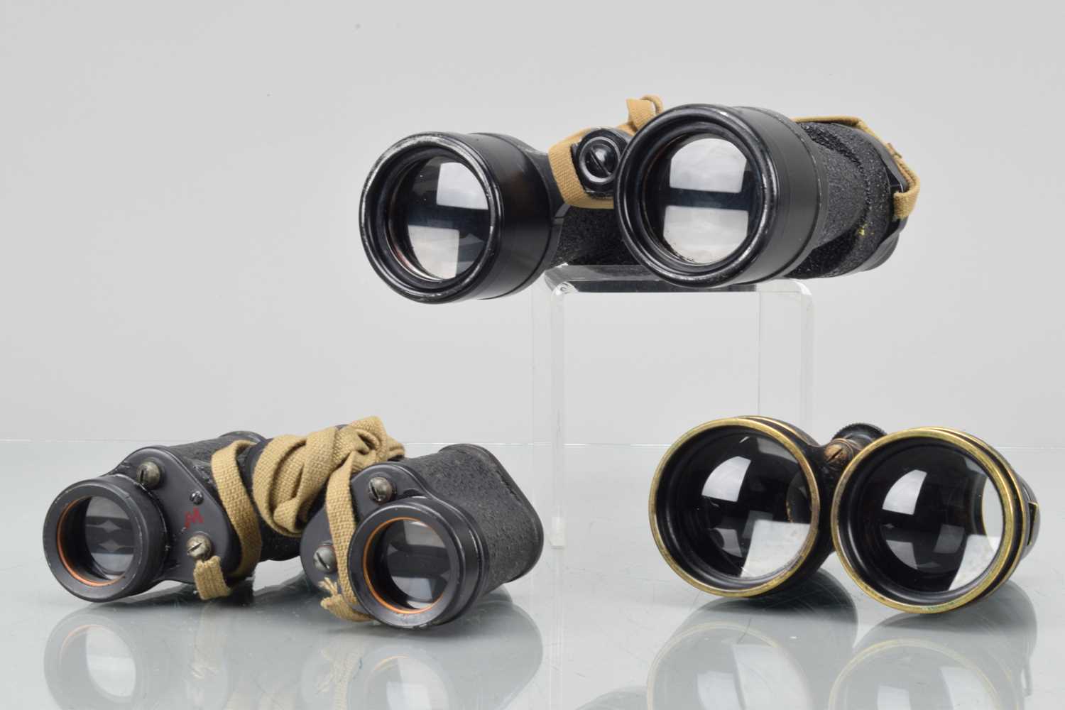 Lot 71 - Three Pairs of Military Binoculars