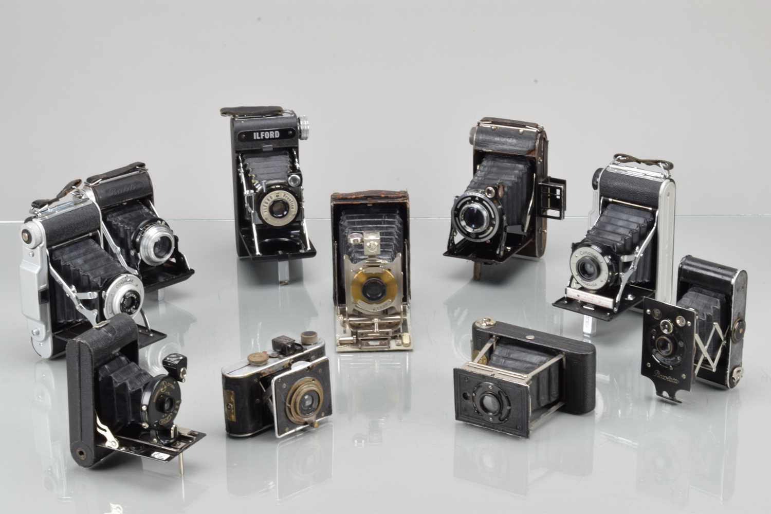 Lot 82 - A Tray of Folding Cameras