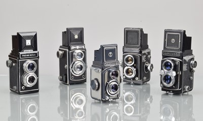 Lot 86 - Five TLR Cameras