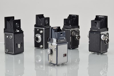 Lot 86 - Five TLR Cameras