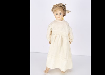 Lot 1241 - A German composition shoulder-head doll circa 1900