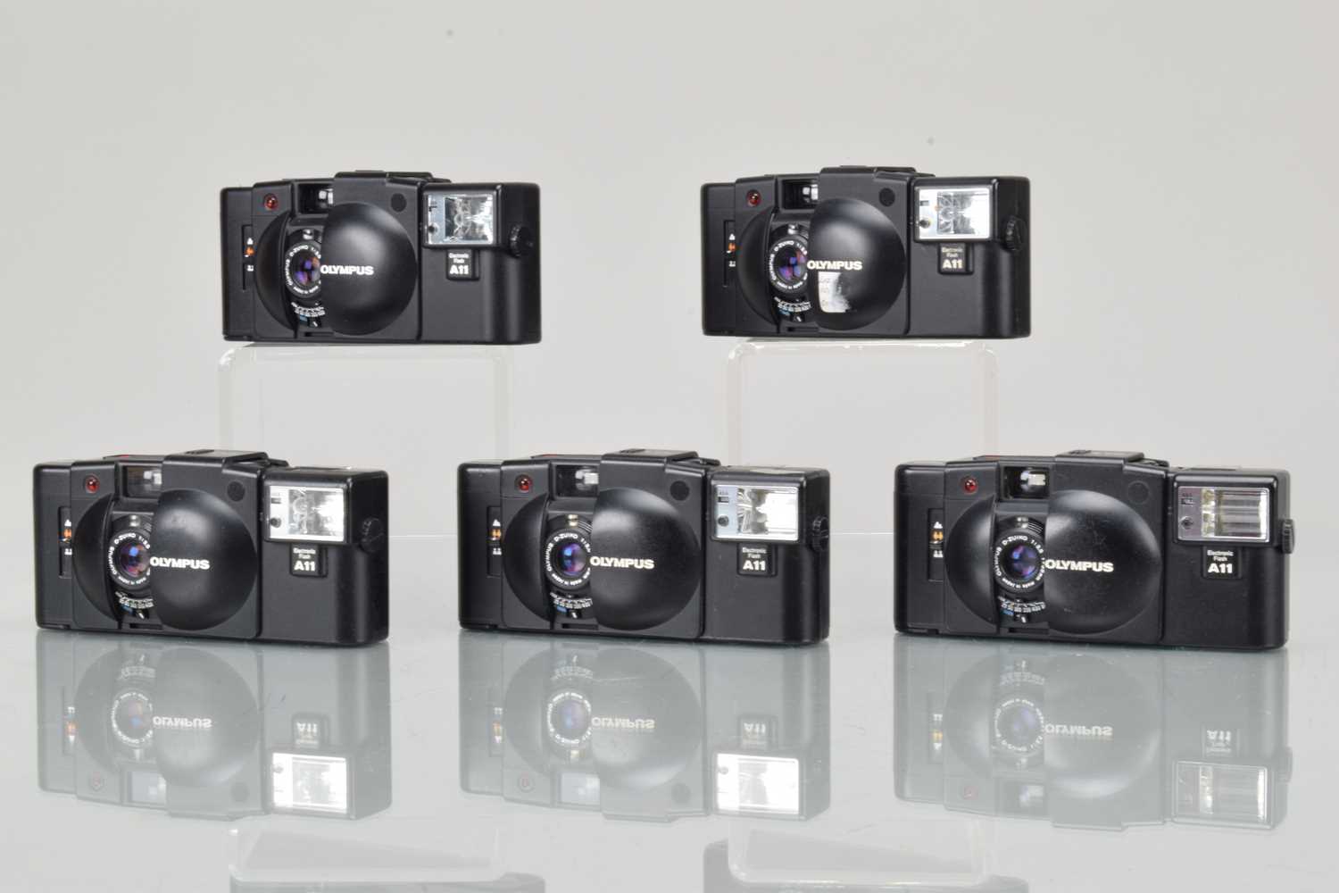 Lot 92 - Five Olympus XA 2 Compact Cameras