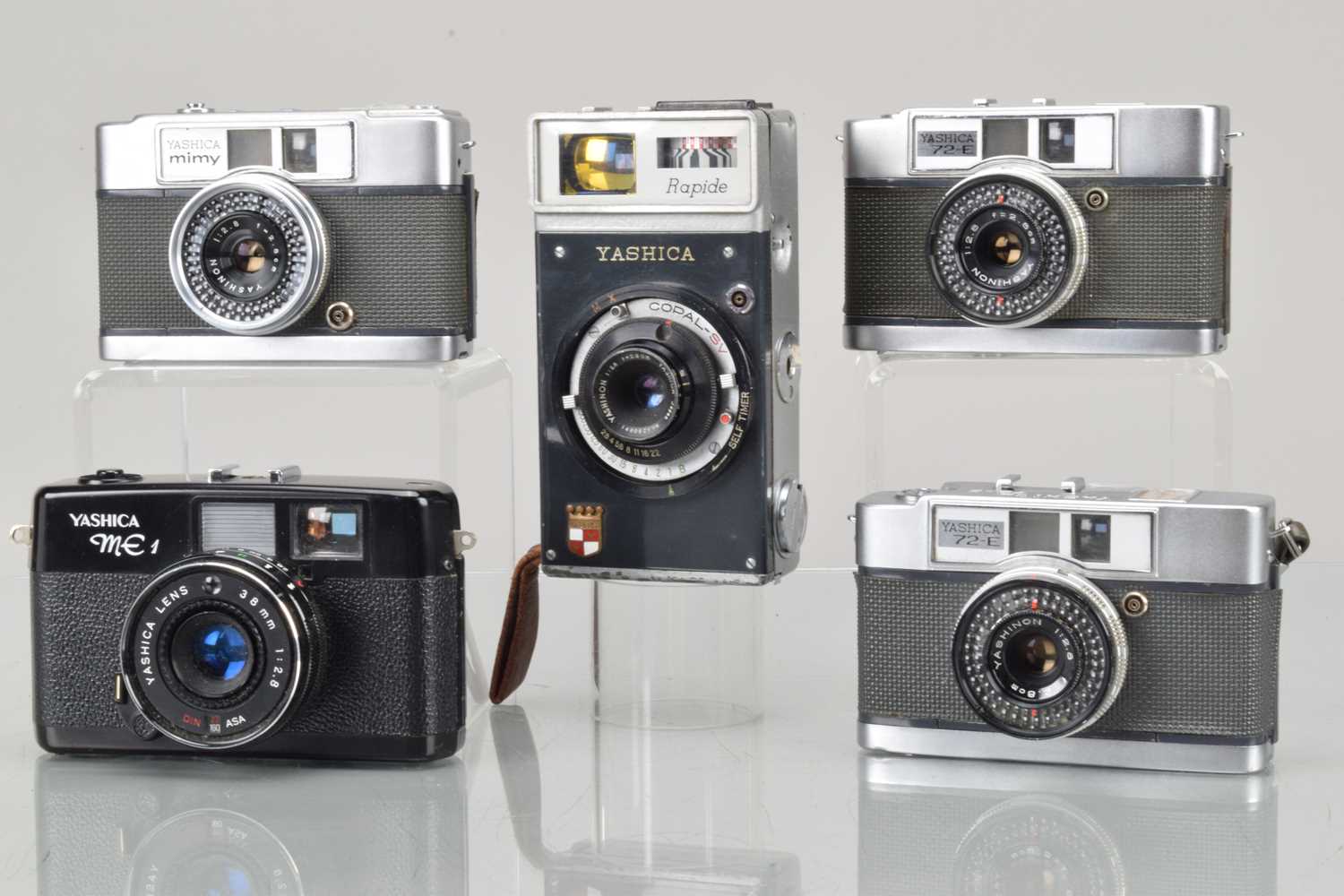Lot 95 - Five Yashica Half Frame Cameras
