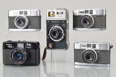 Lot 95 - Five Yashica Half Frame Cameras