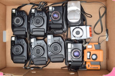 Lot 98 - A Tray of Canon Compact Cameras