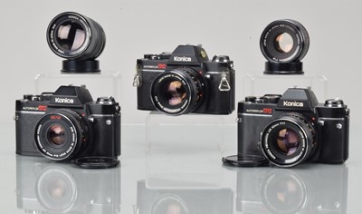 Lot 109 - Two Konica Autoflex TC SLR Cameras