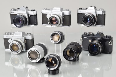 Lot 110 - Six Topcon SLR Cameras