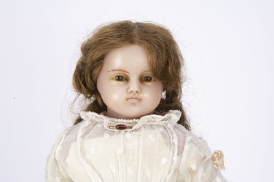 Lot 1243 - A mid 19th century Montanari poured wax child doll