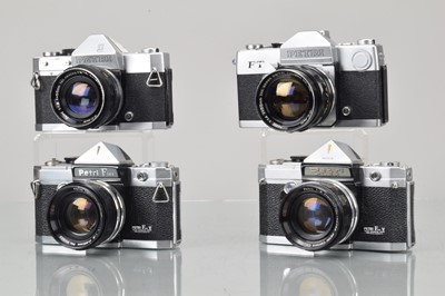 Lot 111 - Four Petri SLR Cameras