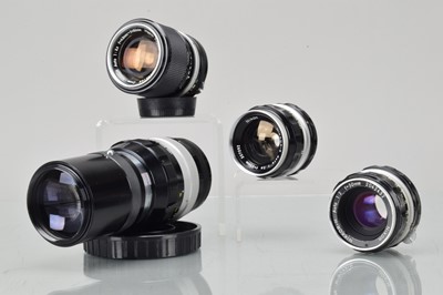 Lot 130 - Four Nikon Non Ai Lenses