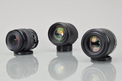 Lot 133 - Three Nikon AF Nikkor Lenses