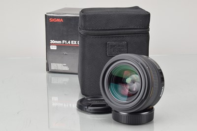Lot 136 - A Sigma EX 30mm f/1.4 DC HSM Lens