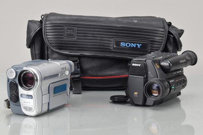 Lot 184 - Two Sony Handycam Camcorders