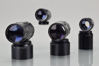 Lot 214 - Four  Asahi Takumar 200mm Lenses
