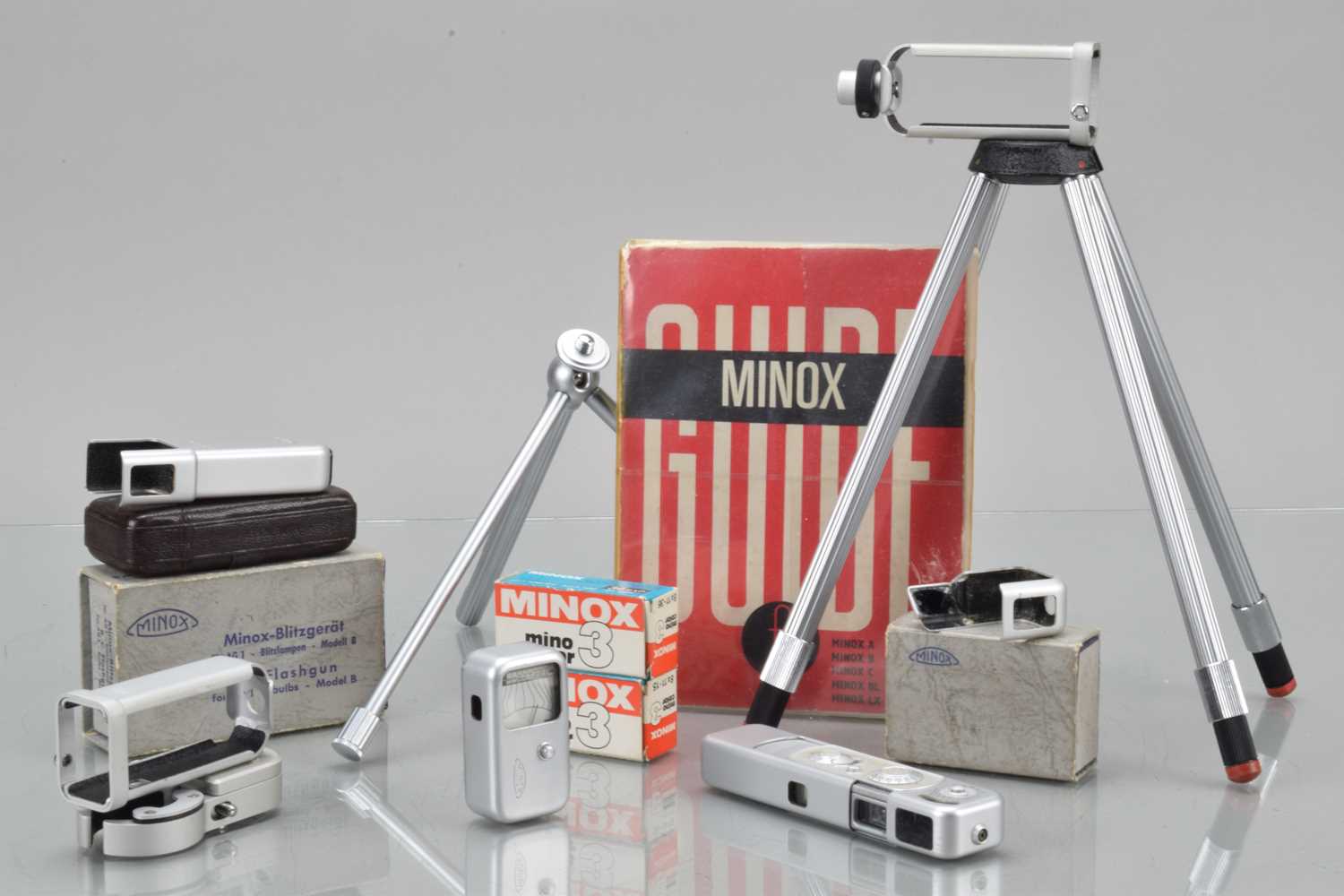 Lot 224 - A Minox B Sub Miniature Camera and Accessories