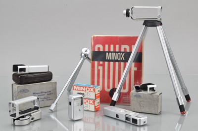 Lot 224 - A Minox B Sub Miniature Camera and Accessories
