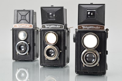Lot 227 - Three Voigtländer Brillant Cameras
