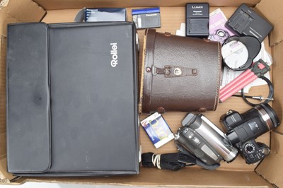 Lot 236 - Two Panasonic Cameras and Other Items