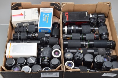 Lot 238 - Two Trays of Zoom Lenses