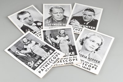 Lot 272 - A Group of Pathéscope 17.5mm Talkie Shop Counter Standee Cards