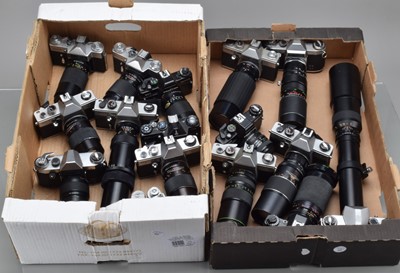 Lot 318 - Two Trays of Eastern Bloc Cameras