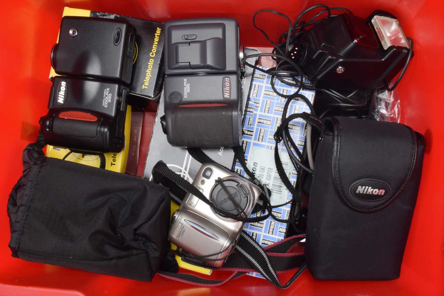 Lot 357 - Three Nikon CoolPix Digital Cameras