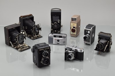 Lot 380 - Folding and Other Cameras