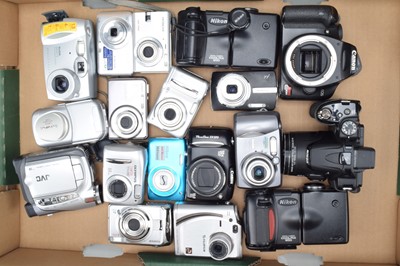 Lot 390 - A Tray of Digital Cameras
