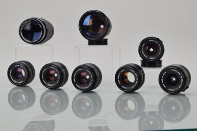 Lot 444 - Eight Canon FD Lenses