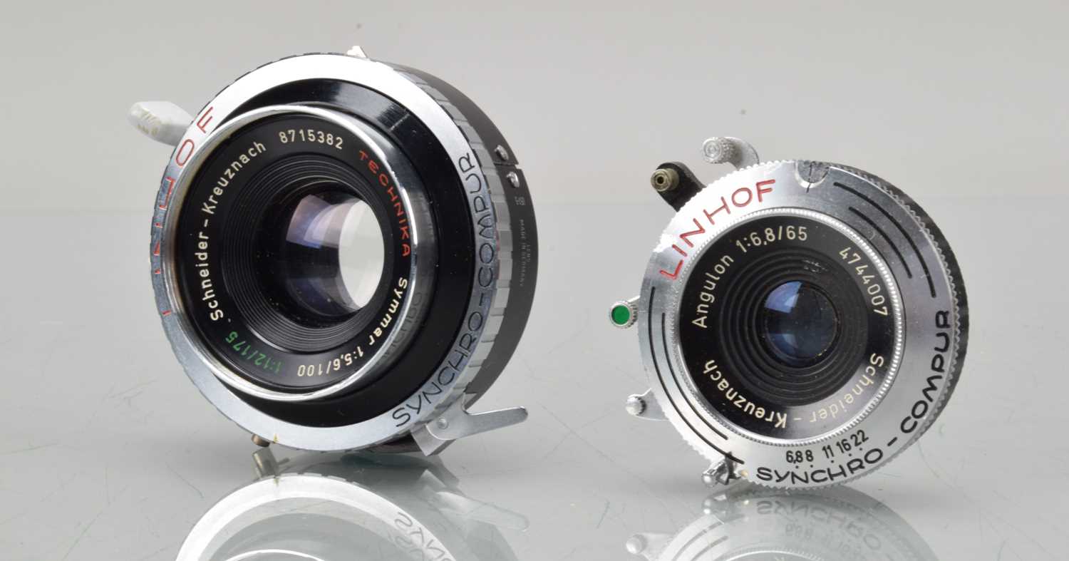 Lot 536 - Two Linhof Schneider Kreuznach Lenses