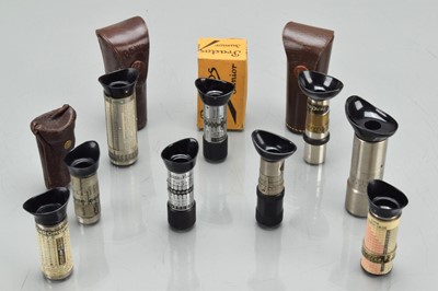 Lot 585 - A Group of Telescopic Type Exposure Meters